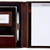 Alassio Schreibmappe A5 MONACO Businessmappe Orgamappe Leder dunkelbraun 30057