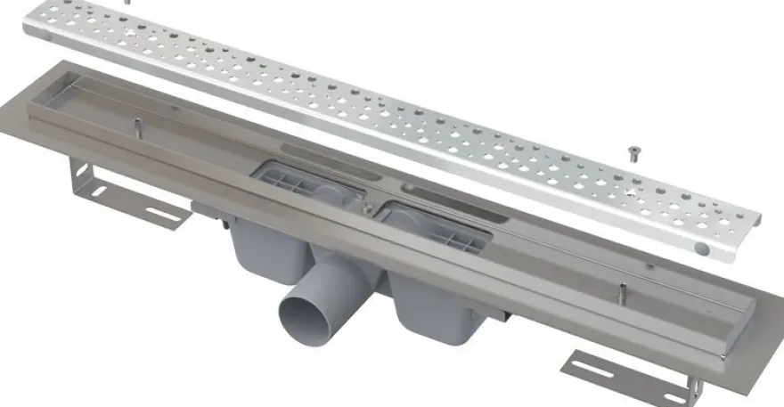 Alcadrain APZ11-650M Duschrinne Antivandal mit Rost
