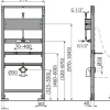Alcadrain AS107S/1120 Montagerahmen für Urinal und Sensor