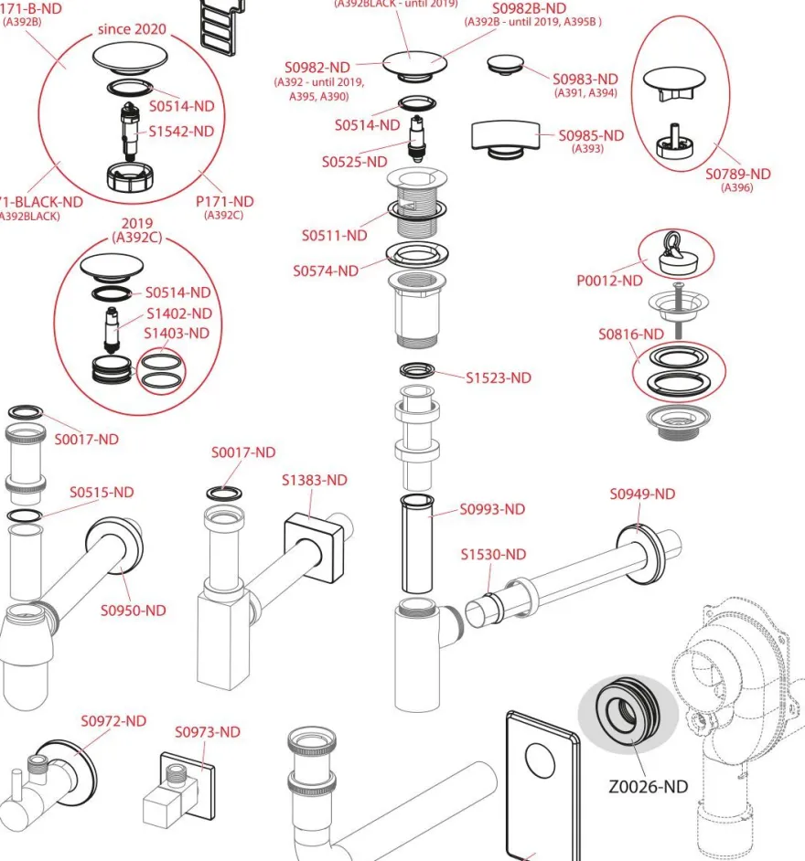 AlcaDrain Design Siphon 1 1/4