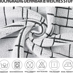 Alishomtll 6er Set Jacquard Stretch Stuhlhussen für Schwingstühle, Universal