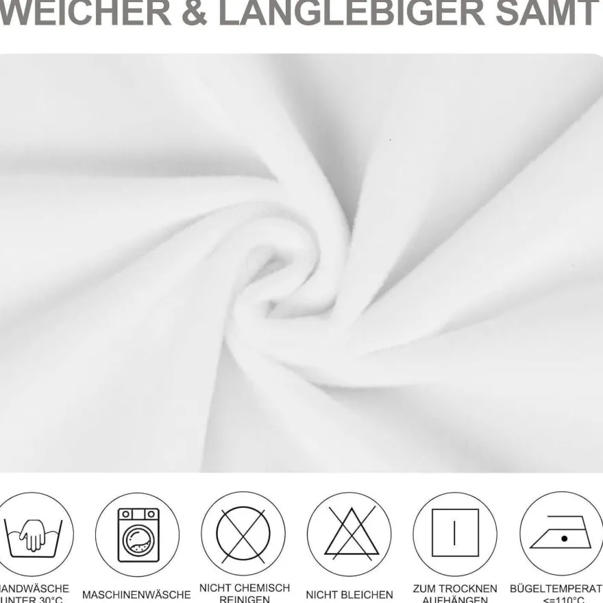 Alishomtll 4er Set Stretch Samt Stuhlhussen, waschbare und elastische
