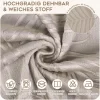 Alishomtll Stuhlhussen 4er Set, Champagner, Universal Stretch Kurzflor