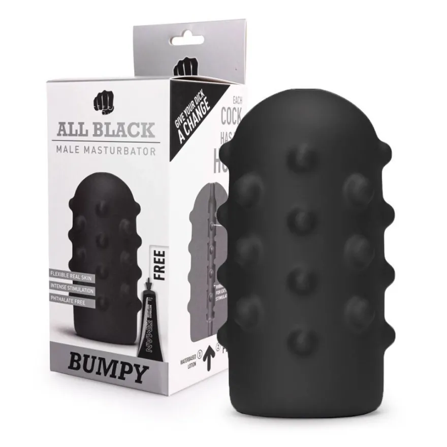 ALL BLACK Masturbator BUMPY