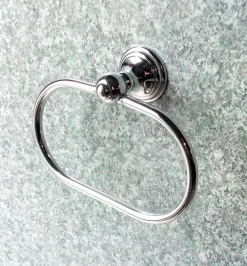 Allure Handtuchring Handtuchhalter Messing Verchromt - BrassTowel Ring
