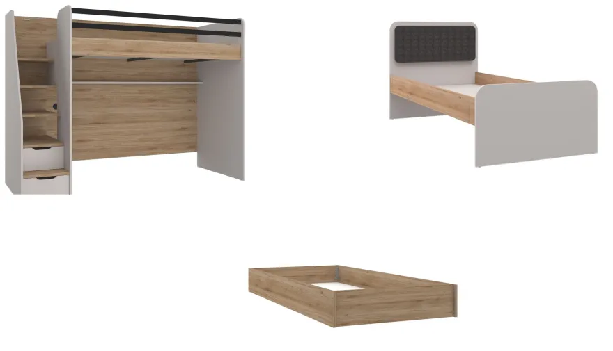 Almila Kinderzimmer New Options mit 3 Schlafplätzen