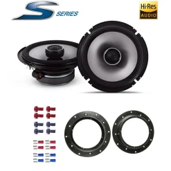 Alpine 16,5cm 2-Wege Koaxial Auto Lautsprecher für VW Volkswagen Golf V vorne