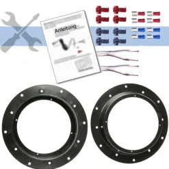 Alpine 16,5cm 2-Wege Koaxial Auto Lautsprecher für VW Volkswagen Golf V vorne