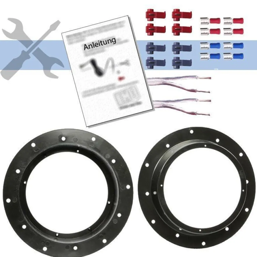 Alpine 16,5cm 2-Wege Koaxial Auto Lautsprecher für VW Volkswagen Golf V vorne