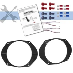 Alpine 16,5cm (6,5-Zoll) 2-Wege Koaxial Auto Lautsprecher für Ford Fiesta V MK6