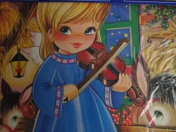 alte 3D bewegliche Adventskalender Moldow Gemo Dänemark - Engel -