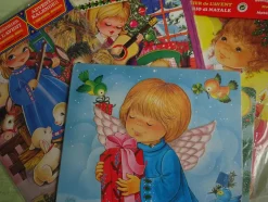 alte 3D bewegliche Adventskalender Moldow Gemo Dänemark - Engel -