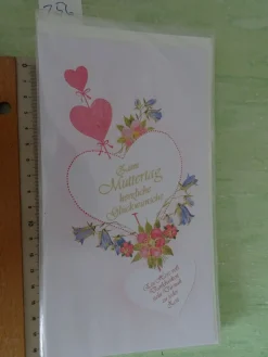 alte edle Grußkarten Zum Muttertag Herlitz verlag Strukturkarton ua West Germany