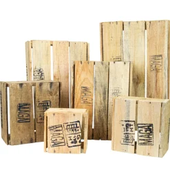 alte Holzkiste Weinkiste Obstkiste Storage in verschiedenen Grössen Vintage Upcycl