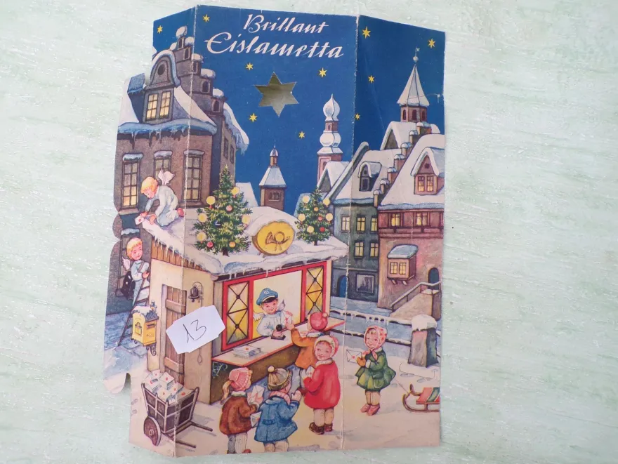 altes Eislametta Western Germany Brillant Edelweiß ua Postamt Engel ua