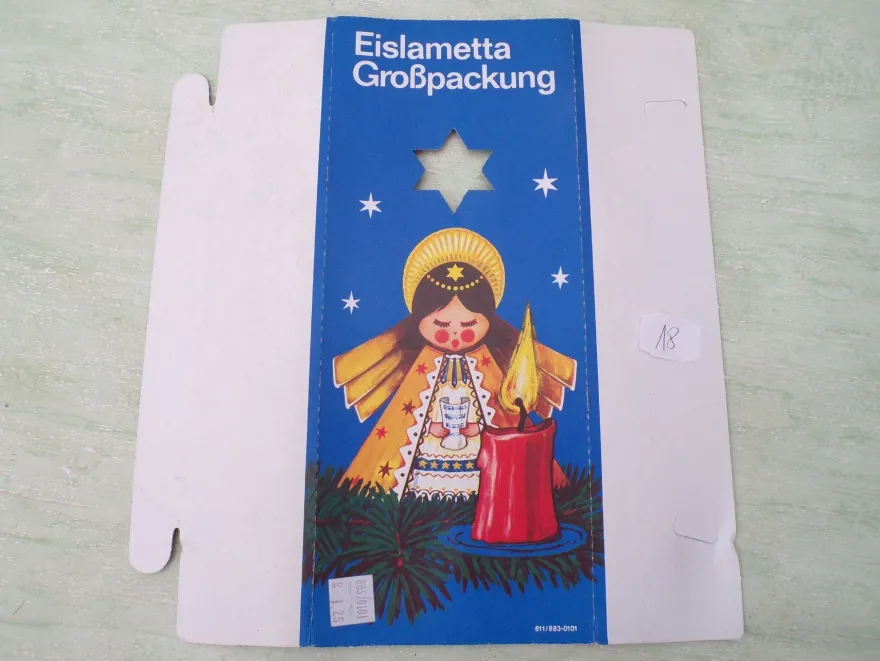 altes Eislametta Western Germany Brillant Edelweiß ua Postamt Engel ua
