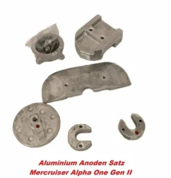 Aluminium Anoden für Z-Antrieb Alpha One Generation II Anodensatz Mercruiser Alu
