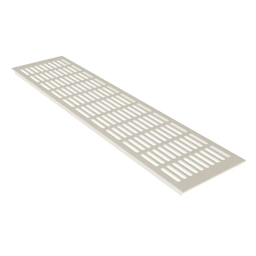 Aluminium Lüftungsgitter Weiss RAL9010 130mm Stegblech Luftblech Lüftung Heizung