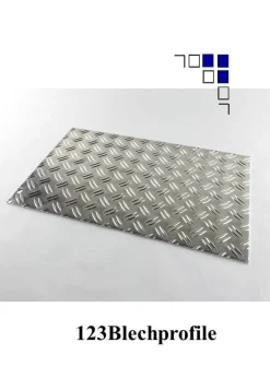 Alu-Riffelblech 2,5/4mm Aluminium Duett-Warzenblech