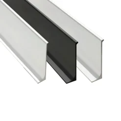 Alu Sockelleiste Fußbodenleisten silber schwarz matt poliert 200cm 60mm
