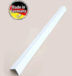Aluwinkelblech Zargenschoner Alu Blechwinkel Kantblech 75 x 75mm weiss RAL 9010
