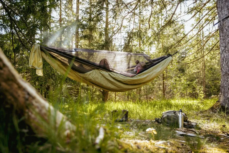 Amazonas Moskito-Traveller Quilted XXL - extragroße Moskitohängematte