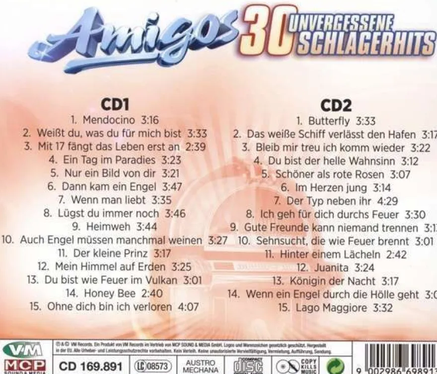 Amigos - 30 unvergessene Schlagerhits (CD)