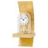 AMS W7443 Pendeluhr mit geschwungenem Gold Antik-Holzgehäuse