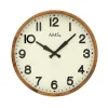 AMS W9535 Wanduhr mit antikem Massivholzgehäuse