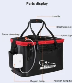 Angeln Tasche Falten Eimer EVA Angeln Eimer Tragbare