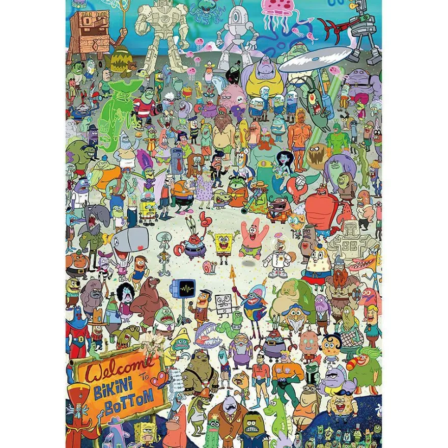Animation SpongeBob Puzzle Kinder Brettspiele Jigsaw Geduldspiele Geschenk