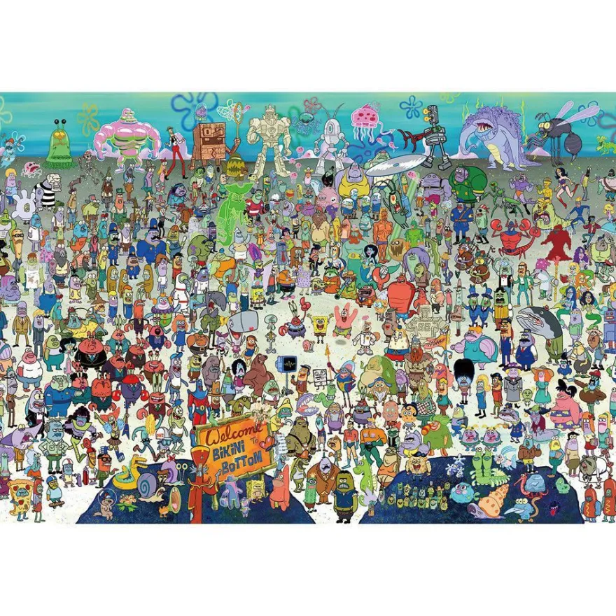 Animation SpongeBob Puzzle Kinder Brettspiele Jigsaw Geduldspiele Geschenk