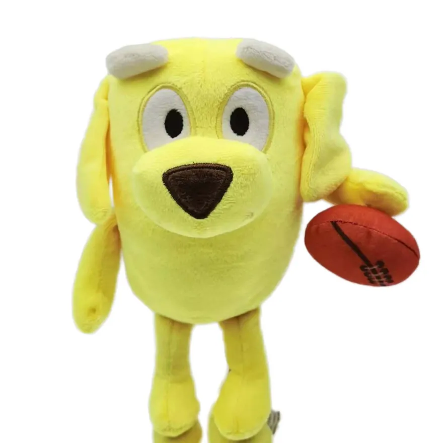 Anime Bluey Plüsch Puppe Bingo Bandit Chilli Lucky Hund Stofftier Spielzeug 25cm