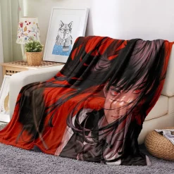 Anime Chainsaw Man Denji Makima Flannel Fleece Blanket Power Reze Decke Nap Quilt