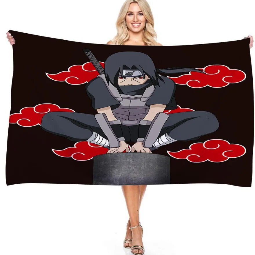 Anime Naruto Gaara Strandtücher Itachi Uchiha Badetücher Strand Pool Picknickmatte