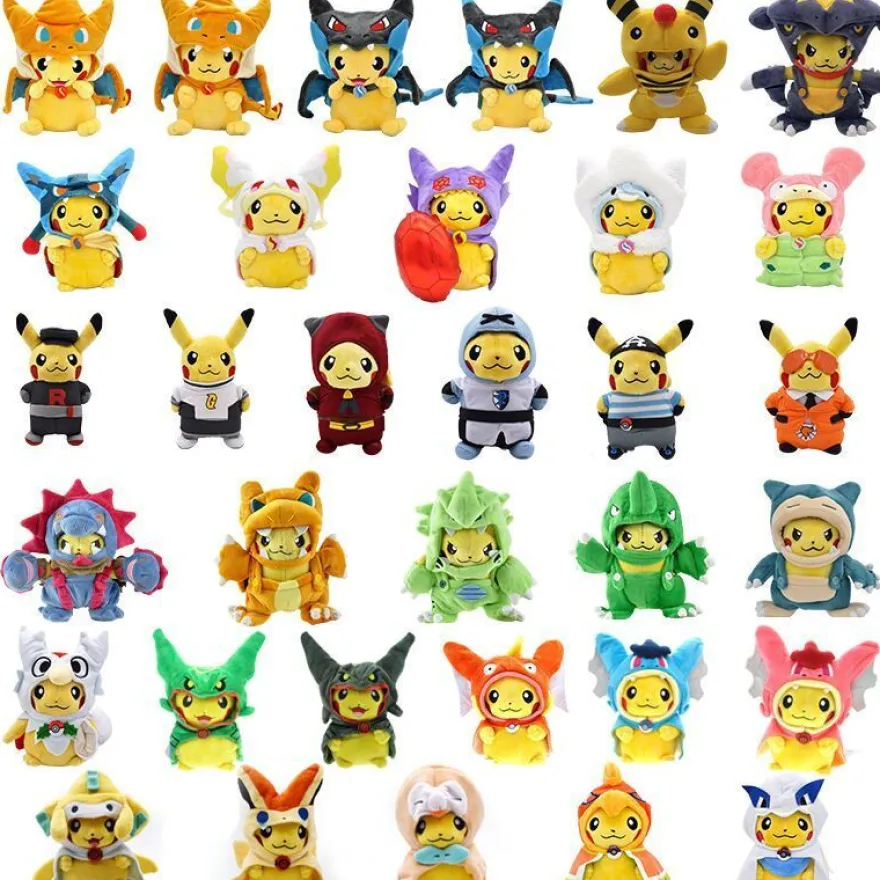 Anime Pikachu Cosplay Garchomp Plüsch Puppe Pokémon Stofftier Kid Spielzeug 20cm