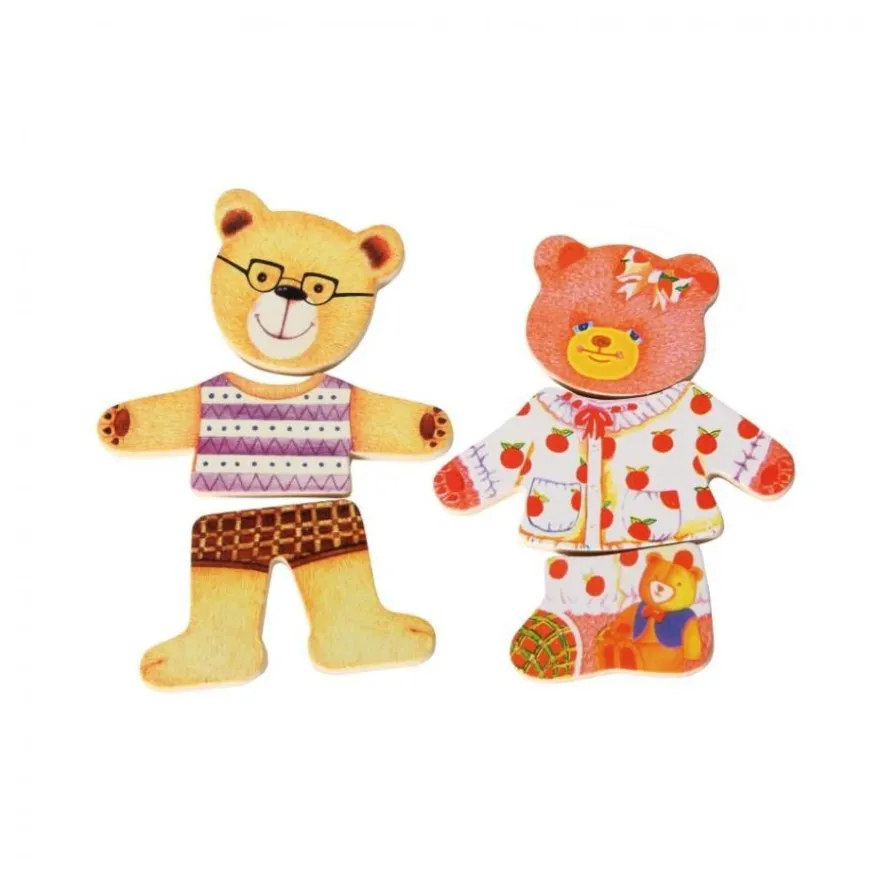 Ankleidepuzzle Berta und Willi bunt