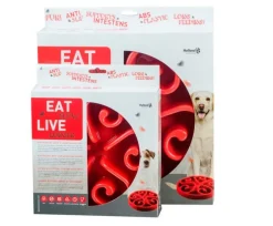 Anti-Schling Futternapf Large Rot 21cm für kleine oder ca.30cm und große Hunde
