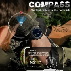 APACHE-46 Men´s Digital Sports Watch - Altimeter, Barometer, Compass, WR50M