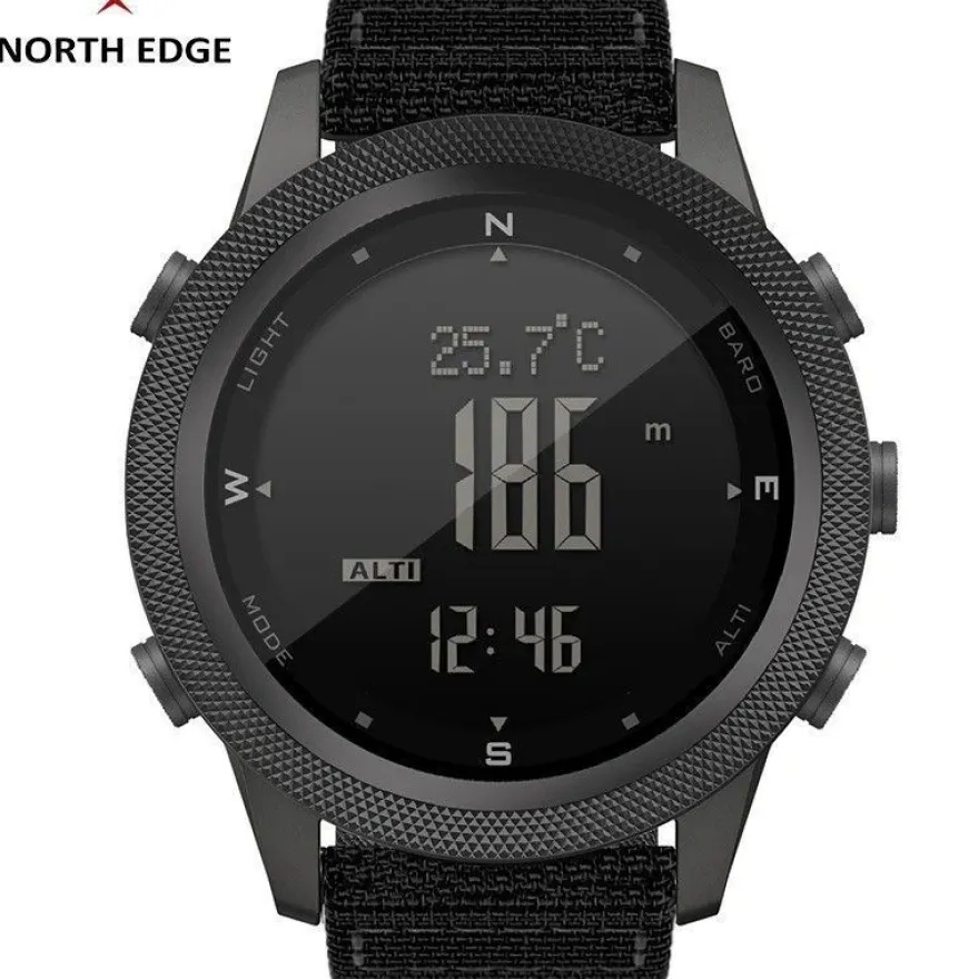 APACHE-46 Men´s Digital Sports Watch - Altimeter, Barometer, Compass, WR50M