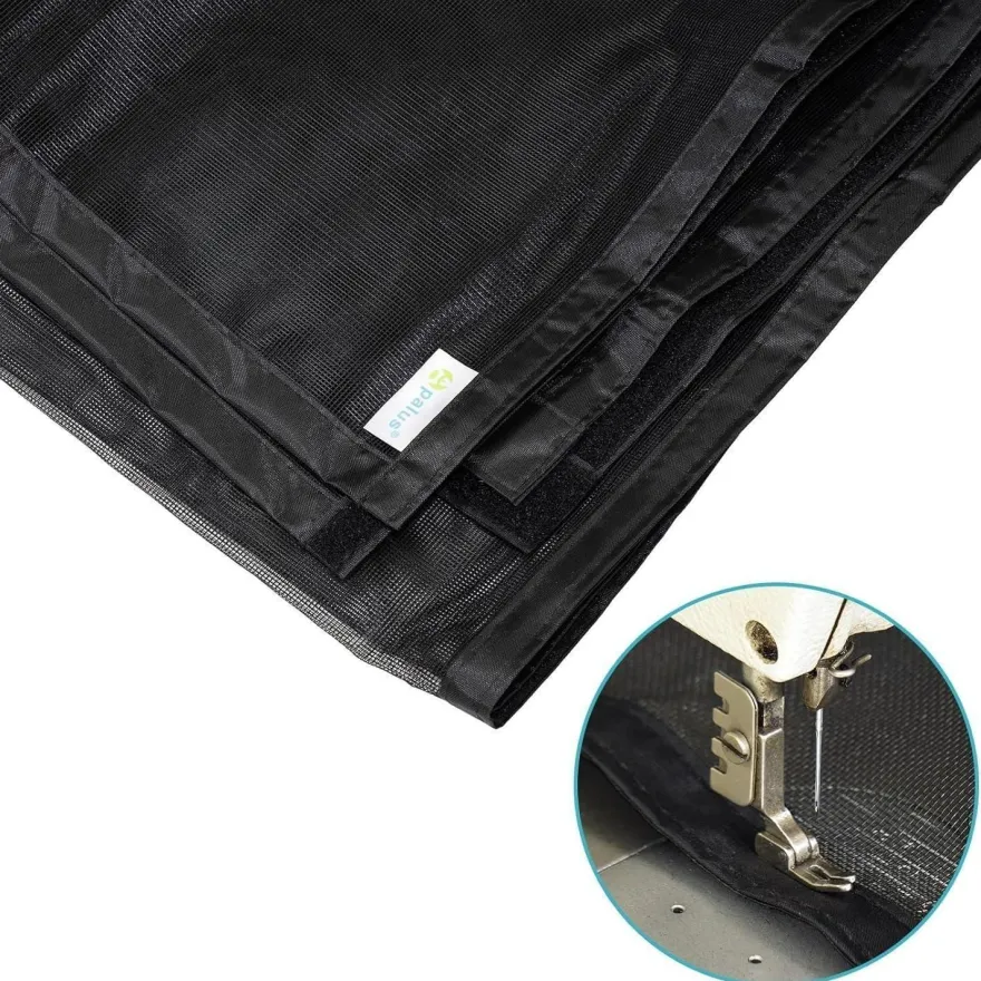 Apalus Prime Fliegengitter Tür für Balkontüren, 120x210cm, Schwarz - Stärkere