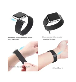 Apple Watch - Milanaise ArmbandArmband für Apple Watch 3 4 5 6 7 8 9 SE Ultra E