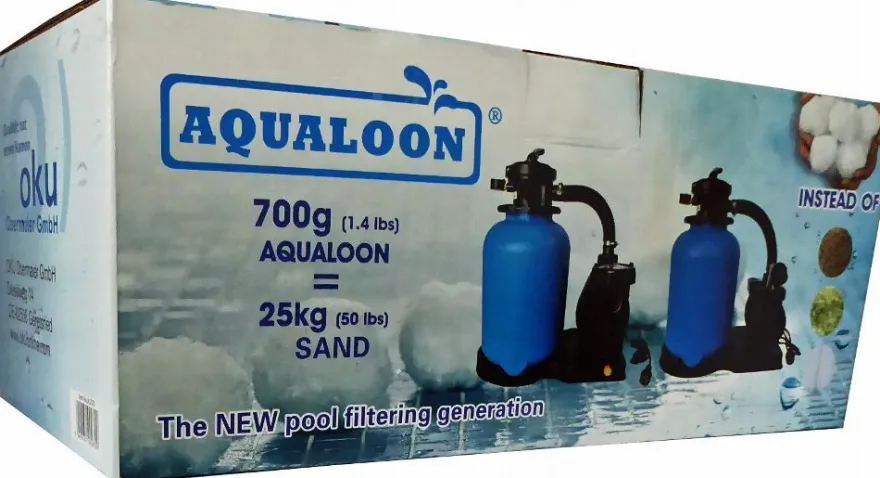 Aqualoon Filtermedium ersetzt Filtersand, Filterglas