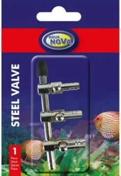Aqua Nova 3-fach Lufthahn Metall für 4/6er Schläuche Aquarium Zubehör