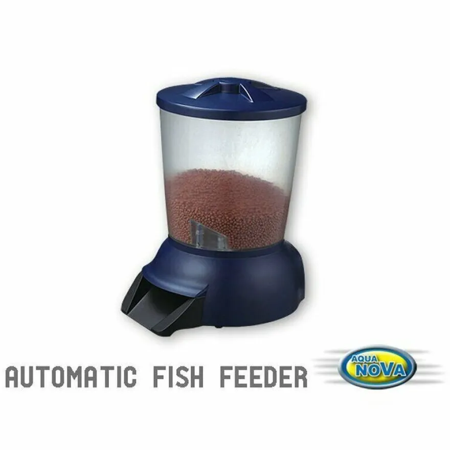 Aqua Nova P-Feed Pond Futterautomat - 5L Futterbehälter für Teich Gartenteich