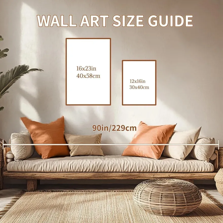 Aquarell Gold Wald Leinwand Bilder Set Wohnzimmer 30cm x 40cm x 3