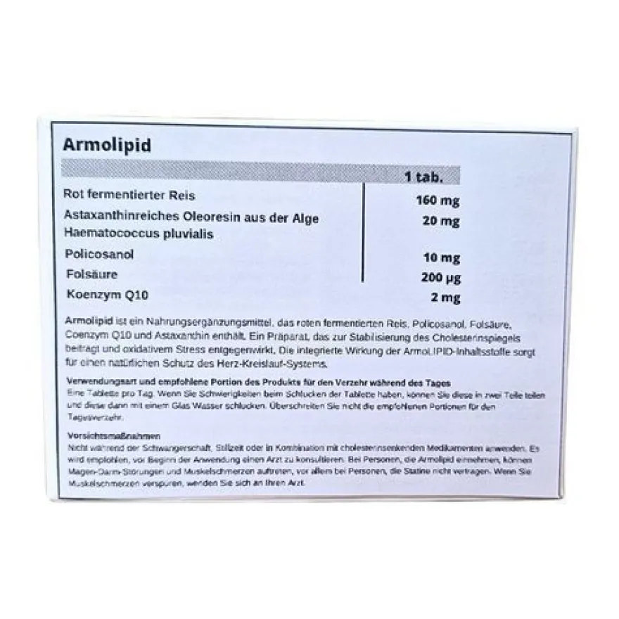 Armolipid Cholesterol Herz Saubere Cholesterinspiegel 60 Tabletten