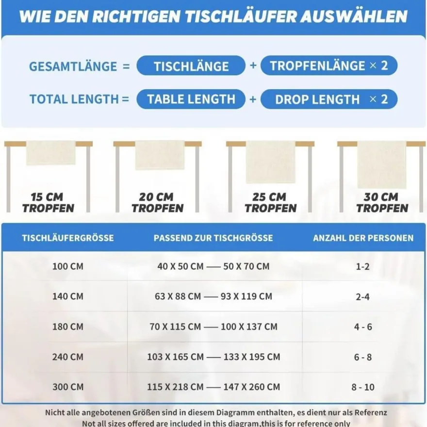 Artoid Mode Herbst Blätter Tischläufer 40x300 cm Küche Party Dekor