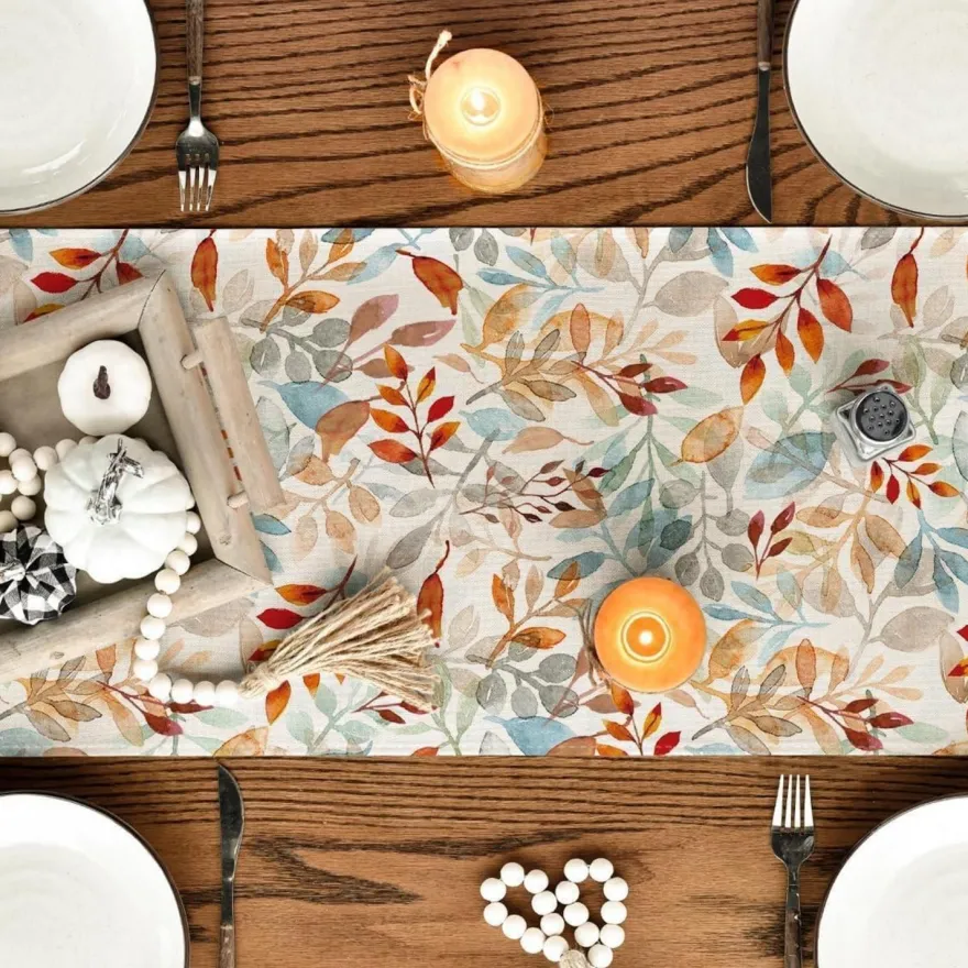 Artoid Mode Herbst Blätter Tischläufer 40x300 cm Küche Party Dekor