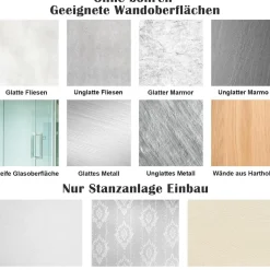 Asdsed Handtuchhalter ohne Bohren, ausziehbar mit Ablage, selbstklebend für das